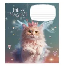 Зошит Школярик Fairy cats 12 аркушів лінія (012-3316L)