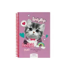 Блокнот Maxi А5, пластикова обкладинка, спіраль, 80 арк., клітинка (MX21950-02)
