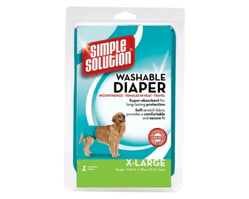 Гігієнічні труси для собак Simple Solution Washable Diaper X-Large багаторазового використання 1 шт (0010279105955)