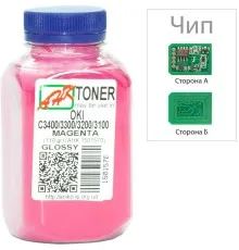 Тонер OKI C3400/3300, 110г Magenta+chip AHK (1502691)