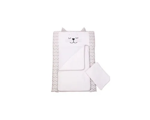 Пеленальний матрацик Верес Smiling animals white-grey (50*70) (424.06)