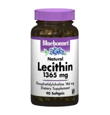 Амінокислота Bluebonnet Nutrition Натуральний Лецитин 1365мг, 90 желатинових капсул (BLB0924)