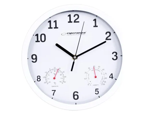 Настінний годинник Esperanza Wall Clock Lyon 25см White (EHC016W)