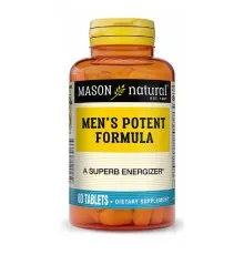Вітамінно-мінеральний комплекс Mason Natural Чоловіча формула потенції, Men's Potent Formula, 60 пігулок (MAV12025)