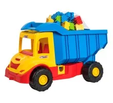 Машинка для дітей Tigres "Multi truck" вантажівка з конструктором жовтий (39221)