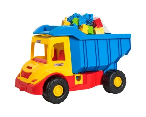 Машинка для дітей Tigres "Multi truck" вантажівка з конструктором жовтий (39221)