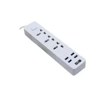 Мережевий фільтр живлення Voltronic TВ-Т08, 3роз, 4*USB White (ТВ-Т08-White)