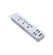 Мережевий фільтр живлення Voltronic TВ-Т08, 3роз, 4*USB White (ТВ-Т08-White)