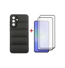 Чохол до мобільного телефона Dengos Kit Samsung Galaxy A36 Soft + 2 pcs glass (Black) (DG-CTG2P-13)