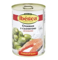 Овочева консервація Iberica Оливки фаршировані сьомгою 280 г (8436024299793)