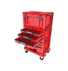 Ящик для інструментів QBRICK SYSTEM набір на платформі, 21", 525*345*885, SYSTEM PRO Drawer Workshop Set 4 Red (Z258360PG003)