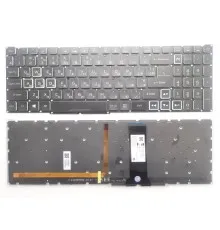 Клавіатура ноутбука Acer Nitro 4 AN515-43/AN515-54/AN517-51/AN715-51 черна з кольор п (A46212)