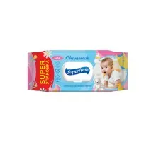 Дитячі вологі серветки Superfresh Baby Chamomile з клапаном 120 шт (42105632)