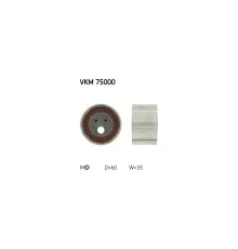 Ролик натягувача ременя SKF VKM 75000