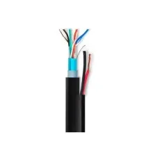 Кабель мережевий OK-Net FTP 305м 4х2х0,51 зовнішній, + 2*0.75 мм2 (КППЭ-ВП (100) 4*2*0,51+2*0,75мм2 / 305)