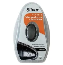 Губка для взуття Silver Блиск з дозатором силікону Чорна 6 мл (8690757001959)
