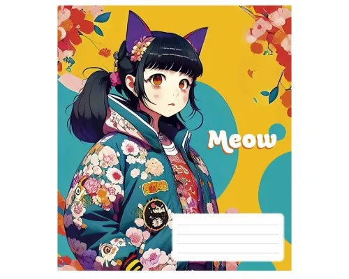 Зошит Школярик Kawaii 48 аркушів клітинка (048-3302K)