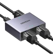 Розгалужувач NW301 Gigabit Ethemet Splitter 1 to 2 Grey Ugreen (45311)
