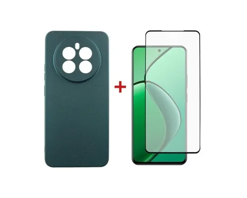 Чохол до мобільного телефона Dengos Realme 12 4G/5G Soft+glass Green (DG-KM-184)