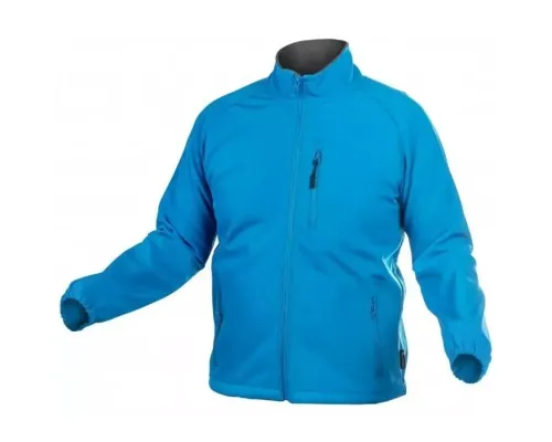 Куртка робоча Hoegert BIESE HT5K256-XL SoftShell 96% поліестер/4% еластан синя, XL (54) (HT5K256-XL)