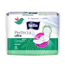 Гігієнічні прокладки Bella Perfecta Green Maxi Drai Ultra 8 шт. (5900516306076)