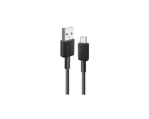 Дата кабель USB 2.0 AM to USB-C 0.9m 322 Black Anker (A81H5G11)