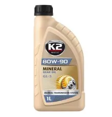 Трансмісійна олива K2 Mineral Gear Oil GL-5 80W-90 1 л (O5541E)