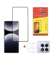 Скло захисне Dengos Xiaomi Redmi Note 14 Pro 5G + camera protection Black (DG-TGSCP-12)