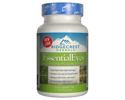 Трави Ridgecrest Herbals Комплекс для Захисту і Покращення Зору, EssentialEyes, Ridge (RCH197)