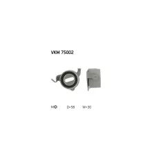 Ролик натягувача ременя SKF VKM 75002