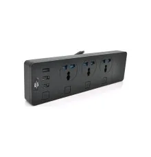 Мережевий фільтр живлення Voltronic TВ-Т11, 3роз, 3*USB Black (ТВ-Т11-Black)
