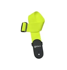 Ремінь для гітари DiMarzio Nylon With Leather Ends Neon Yellow (DD3100NY)