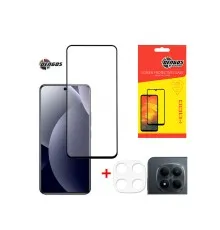 Скло захисне Dengos Xiaomi Redmi Note 15 Pro 5G + camera protection Black (DG-TGSCP-13)