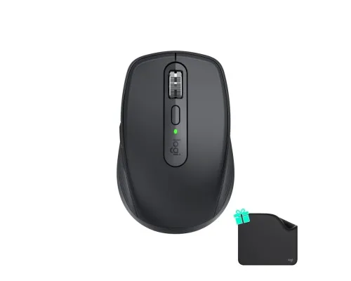 Мишка Logitech MX Anywhere 3S for Business Wireless/Bluetooth + Mouse Pad Studio Series Graphite (MX910-006958)