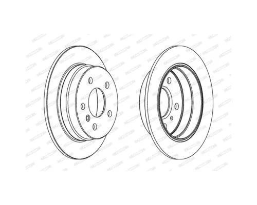 Гальмівний диск FERODO DDF1258C