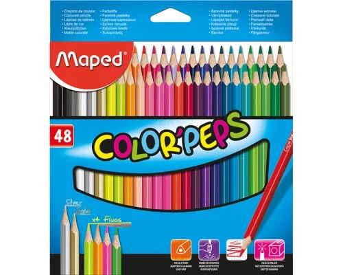 Олівці кольорові ZiBi Color Peps Classic 48 кол. (MP.832048)