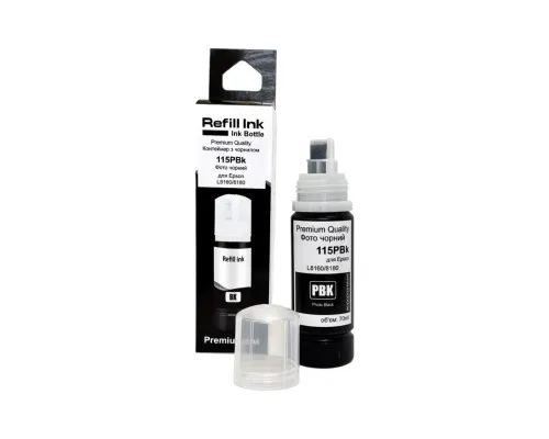 Чорнило Premium Quality Epson 115 70мл Photo Black C13T07D14A (70264907)
