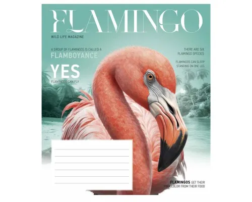 Зошит Школярик Fauna magazine 18 аркушів клітинка (018-3428K)