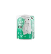 Паперові рушники Grite White Rabbit XXL 2 шари 500 відривів 1 рулон (4770023346091)