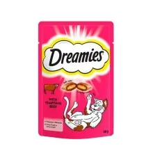 Ласощі для котів Dreamies з яловичиною 60 г (4008429037948)