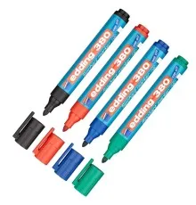 Набір маркерів Edding Flipchart e-380 1,5-3 мм, round tip, SET 4colors (blister PV (380/4/BL)