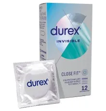 Презервативи Durex Іnvisible латексні з силіконовою змазкою ультратонкі 12 шт. (5052197049619)