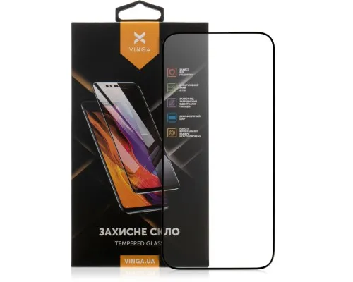 Скло захисне Vinga Apple iPhone 15 Pro (VGIP15P)