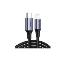 Дата кабель USB-C to Lightning 1.0m 3A 60W US304 black Ugreen (60759)