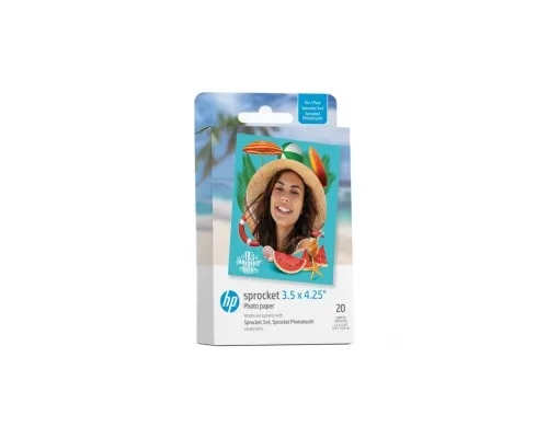 Фотопапір HP Zink 3.5x4.25" Sprocket, glossy, self-adhesive, 20sh (HPIZ3X420)