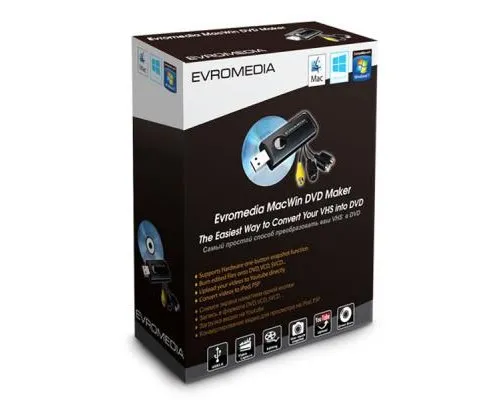 ТВ тюнер EvroMedia MacWin DVD Maker