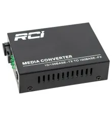 Медіаконвертер RCI 100M, 20km, SC, RJ45, Tx 1550nm, standart size metal case (RCI902W-FE-20-R)