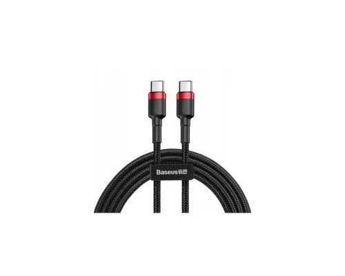 Дата кабель USB-C to USB-C 1.0m USB 3.1 3A red Baseus (CATKLF-G91)
