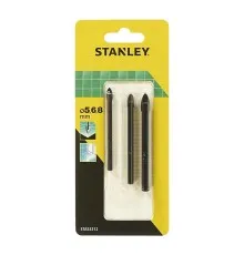 Набір свердл Stanley по плитці d=5/6/8мм, L=70/76/80 мм (STA53312)