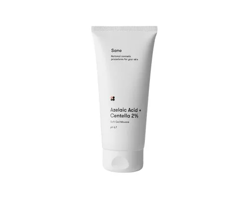 Гель для вмивання Sane Azelaic Acid + Centella 2% Soft Gel-Mousse pH 6.7 200 мл (4820266830977)